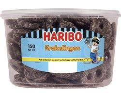 Haribo Drop Krakelingen - snoep - 150 stuks silo