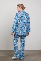 DIDI Dames Travel blazer Mida in offwhite with blue azur Fusion print maat 48