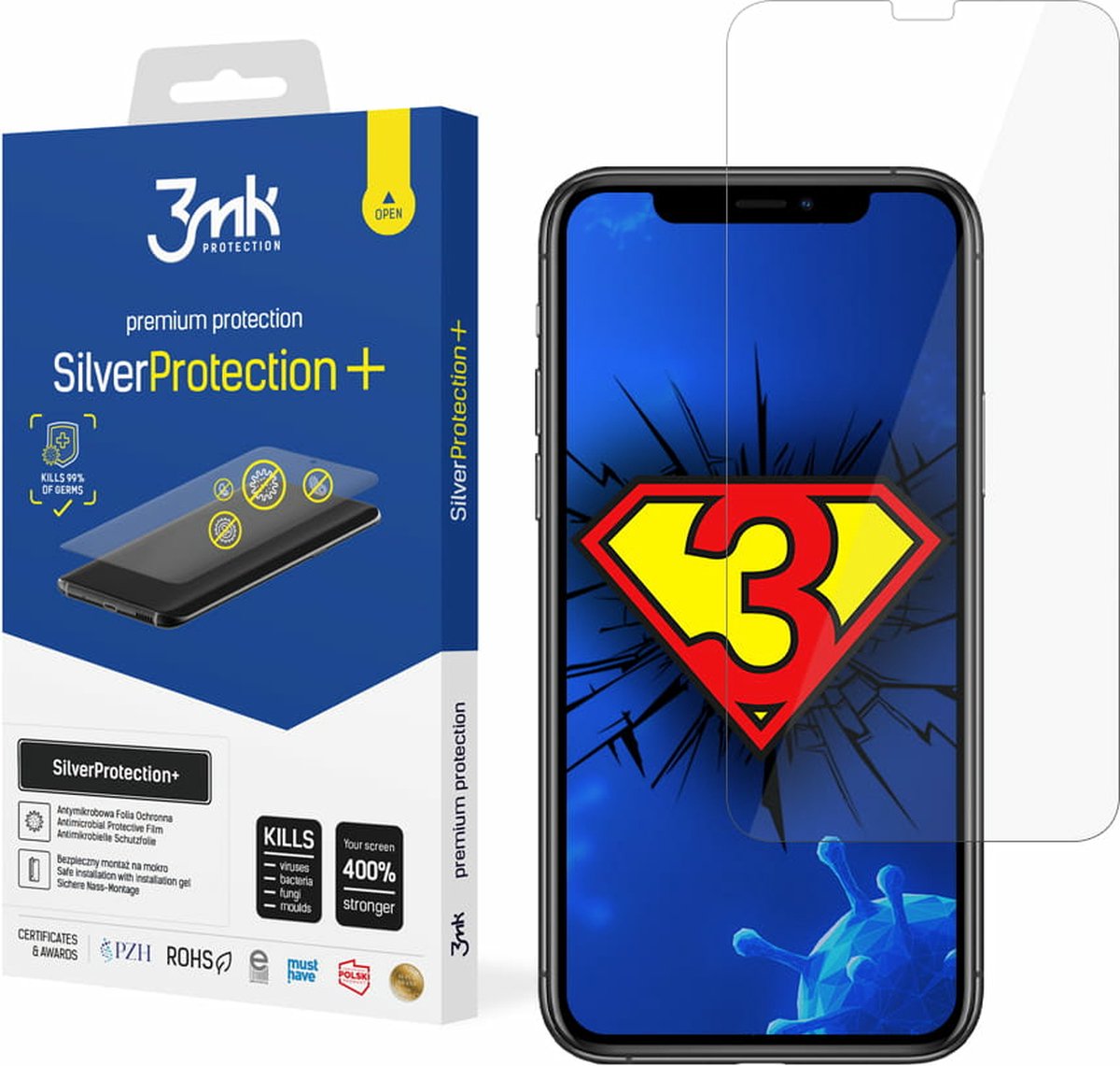 Apple iPhone X/XS/11 Pro - 3mk ZilverProtection+