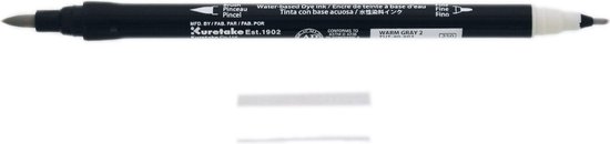 ZIG Art & Graphic Twin Tip brush marker - Warm Gray 2