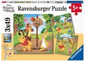 Ravensburger puzzel Disney Winnie the Pooh Sportdag - 3x49 stukjes - Kinderpuzzel