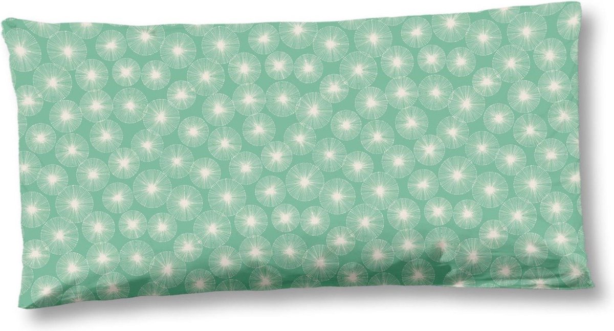 HIP Zachte 100% Katoen/Satijn Kussenhoesje Verda - 40x80 - Groen