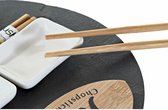 DKD Home Decor Sushi Serviesset - Keramisch - Bamboe - Rond