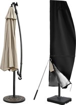 Beschermhoes voor parasol, 3 m, 420d outdoor, parasol, waterdicht, uv-bestendig, winddicht, afdekking, parasol met robuuste waterdichte ritssluiting, topventiel voor luchtstroom