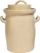 Zuurkoolpot - Fermentatiepot - Zuurkoolvat 10 liter (grijs/klassiek) met 2 verzwaringsstenen