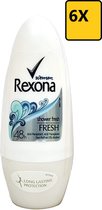 Rexona Deodorant Roll On - Shower Fresh - 6 x 50 ml