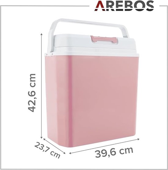 Luxe Elektrische Koelbox - Frigobox - Met Verwarmingsfunctie - 12V - Auto - ECO Mode - 230 volt - 20L Capaciteit - Rood van Luxe. — afbeelding 3