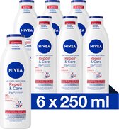 NIVEA Repair & Care - 400 ml - Body Lotion - Voordeelverpakking 6 stuks