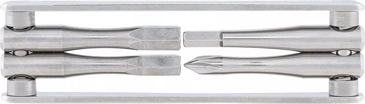 CONTEC multifunctioneel gereedschap - TFR Fold 4 - Multitool 4-Functies - Zilver