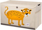 Speelgoedkist voor kinderen, opbergkist voor jongens- en meisjeskamer, luipaard