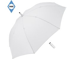 Fare Paraplu - Ø112 cm - Stormparaplu - Automatisch openend - Fibertec - Winddicht - Whiteline - Polyester - Wit