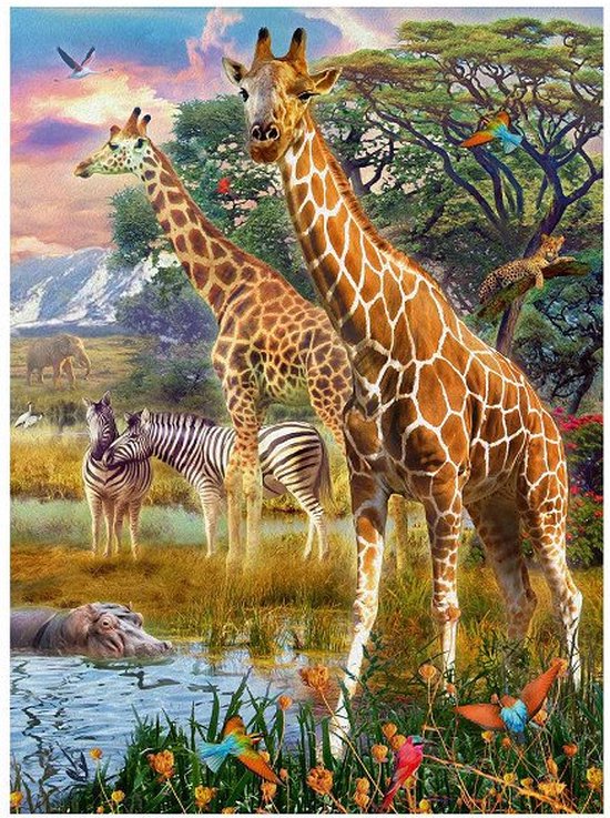 Ravensburger puzzel Kleurrijke savanne - Legpuzzel - 150 stukjes