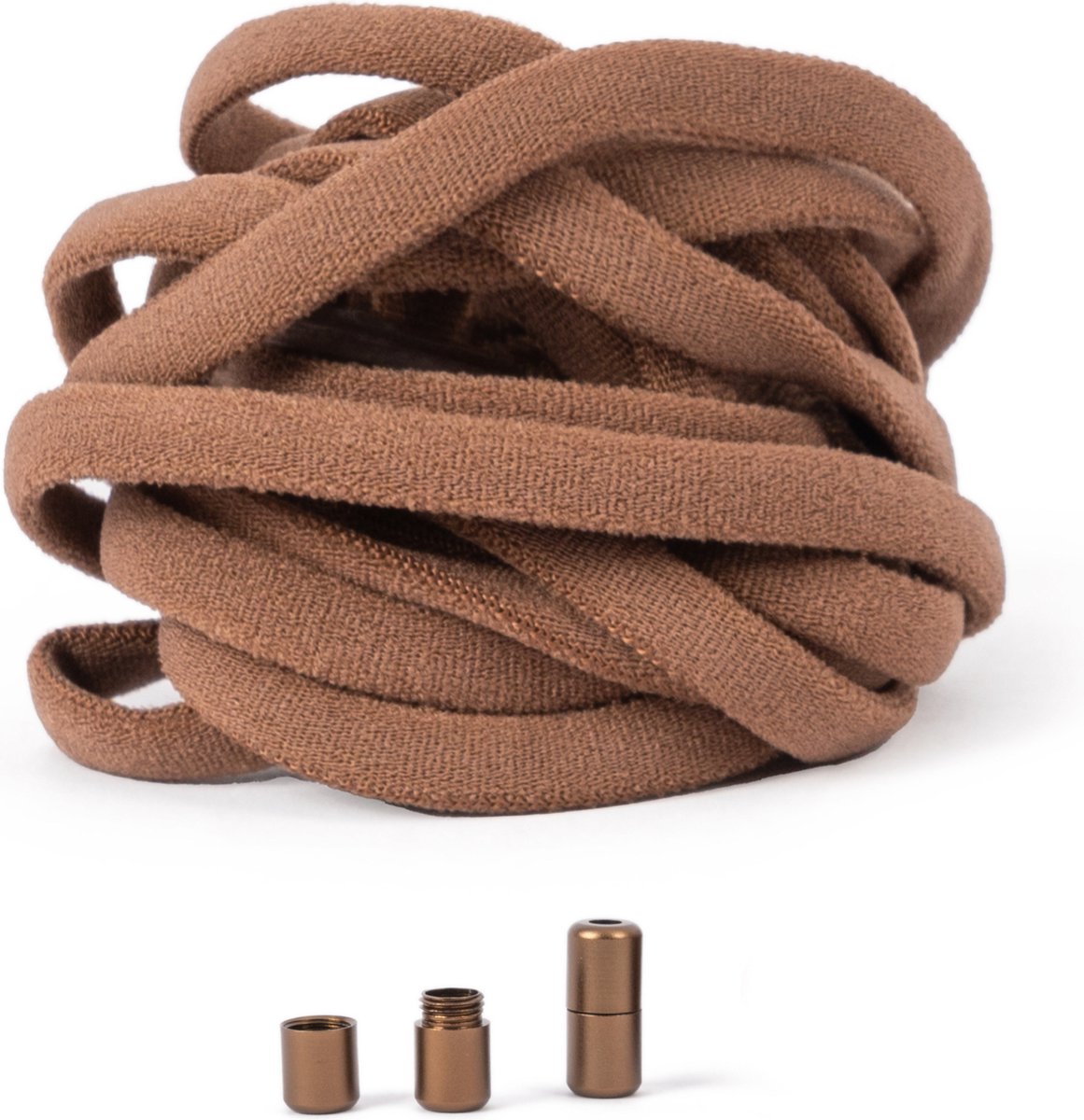 GBG Elastische Veters 100 - 150CM - Bruin - Schoenveters - Laces