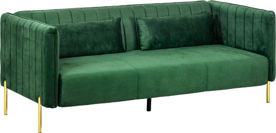 HOMCOM Sofa für 3 mit Kissen 839-491V01