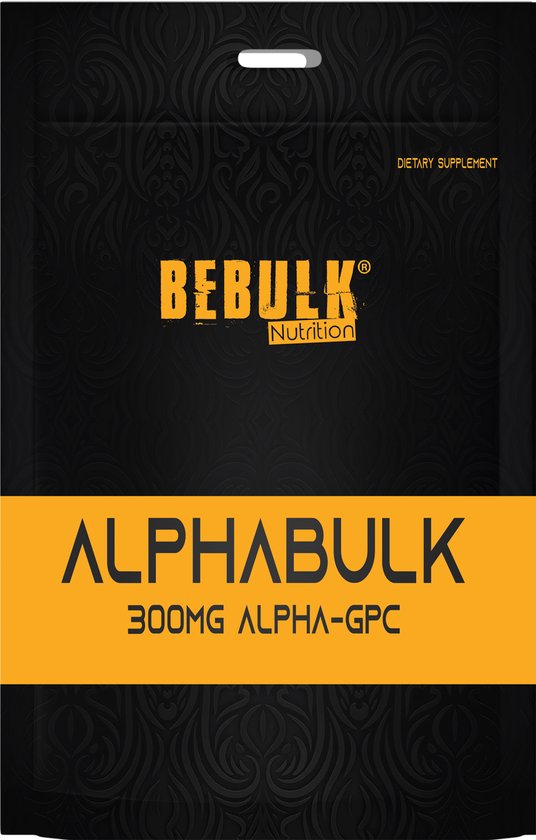 Mineralen - AlphaBulk - Alpha-GPC 300mg - Vegan - BeBulk Nutrition - 90 Capsules - BeBulk Nutrition