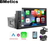 Autoradio Universel BMetics - Apple Carplay & Android Auto - Bluetooth - Navigation - Mains Libres - Écran Tactile 7''