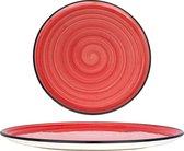 Bonna Pizzabord - Aura Passion - Porselein - 32 cm - set van 2