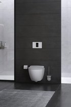 Furni24 Vrijhangend toilet zonder hygiënische douche, wit wc