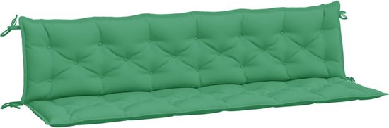 vidaXL Coussins de banc de jardin 2 pièces 200 x 50 x 7 cm Tissu Oxford Vert - Coussin de banc de jardin - Coussins de banc de jardin - Coussin de banc de jardin - Coussin de banc d'extérieur