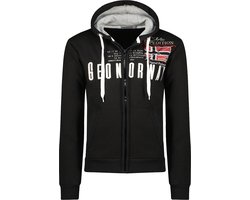 Vest Met Capuchon En Rits Zwart Geographical Norway Gason - M