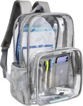 Bastix - Transparante rugzak, doorzichtige rugzak, waterdichte waterdichte transparante duikrugzak, duidelijke tas voor school, college, sport, werk, reizen