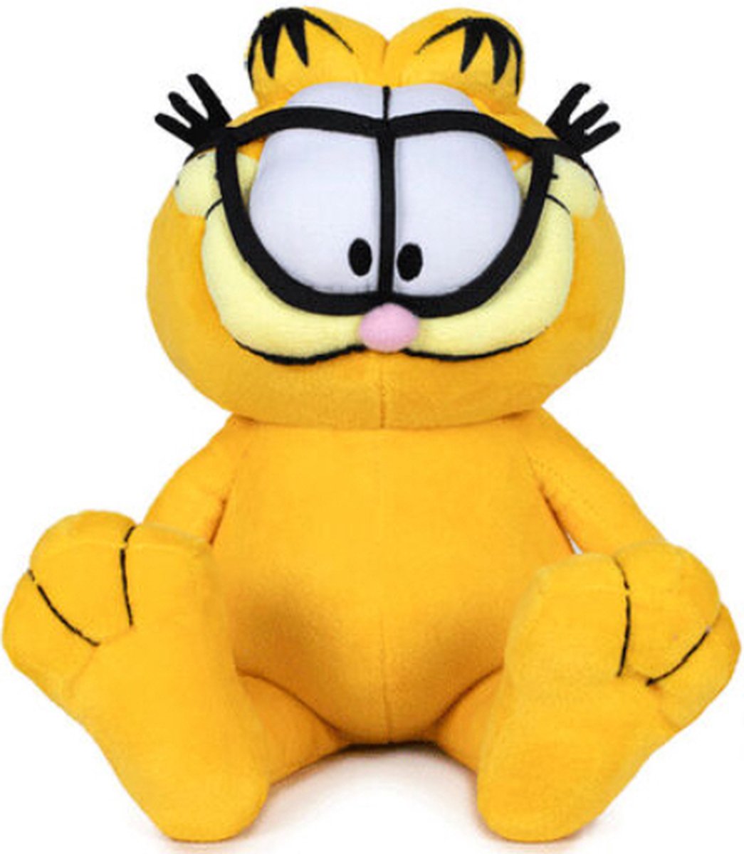 Garfield Bril Pluche Knuffel 21 cm {Speelgoed Knuffeldier Knuffelpop voor jongens meisjes kinderen Kat Plush Toy}