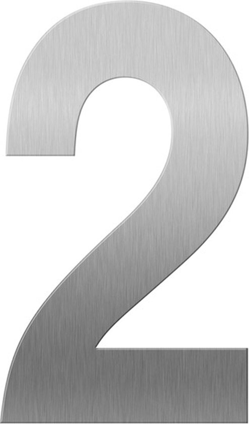 GPF9800.09.0200-2 Numéro de maison inox mat 2 L/ 200mm