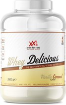 XXL Nutrition - Whey Delicious - Vanille Caramel - Wei Eiwitpoeder met BCAA & Glutamine, Proteïne poeder, Eiwit shake, Whey Protein - 2500 gram