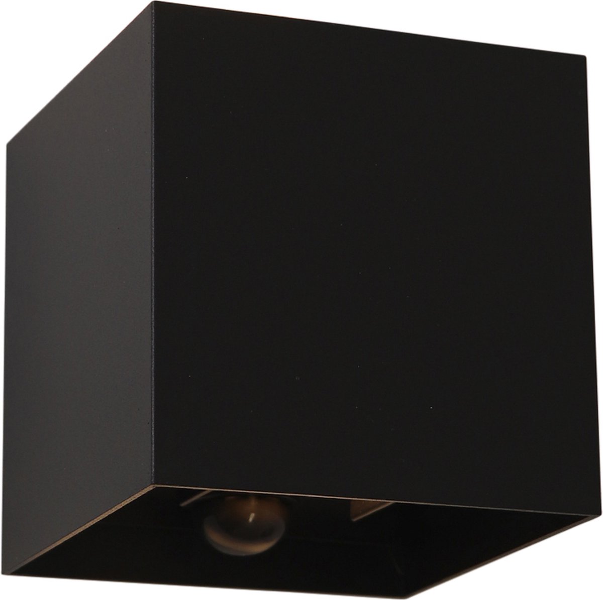 Olucia - DION - Wandlamp - Zwart - Vorm: Vierkant