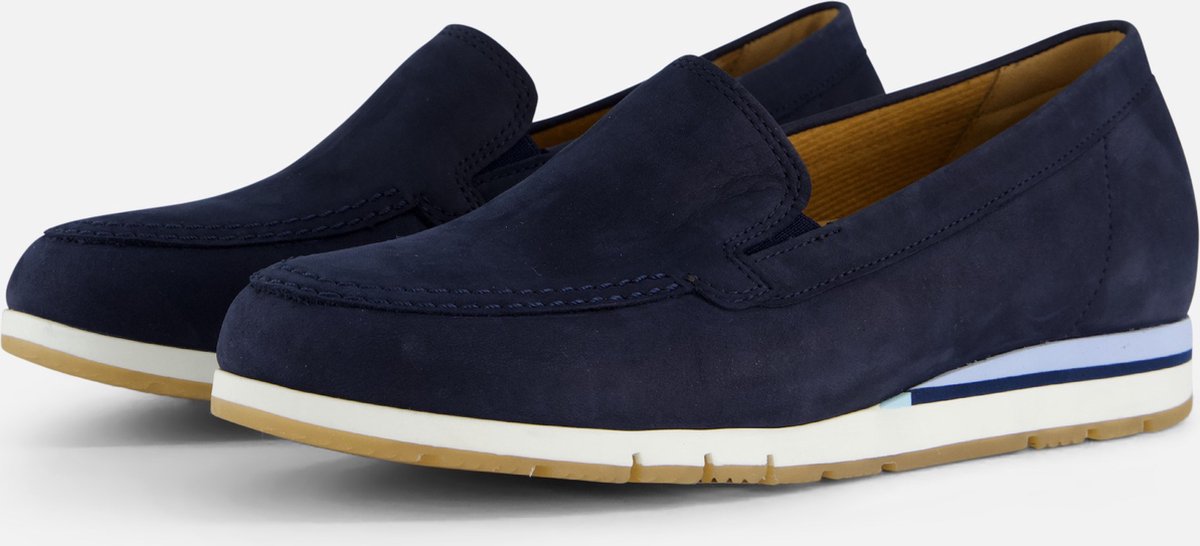 Gabor Instappers blauw Nubuck - Dames - Maat 40