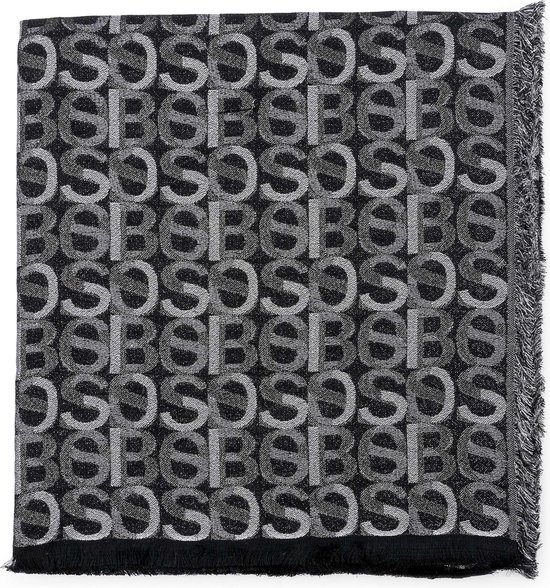 Écharpe en modal et laine mélangées avec détail métallique
