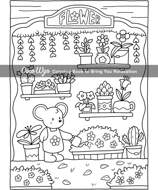 Cozy Spaces Coloring Book Coco Wyo - Kleurboek voor Volwassenen | bol