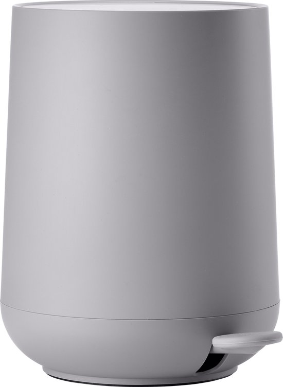 Zone Denmark Nova Pedaalemmer Dia. 20,5 x 23,5 cm 3 liter Gull Grey- prullenbak - ABS kunststof - badkamer - keuken - toilet - taupe grijs