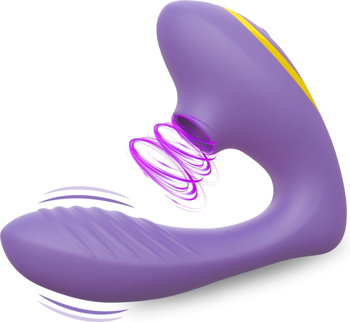 Bol.com IVY LUX NUA SE - 2-in-1 Luchtdruk Vibrator – Clitoris Stimulator & G-Spot Vibrator – 12 Standen – Fluisterstil & Waterdi... aanbieding
