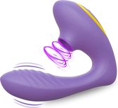IVY LUX NUA SE Krachtige Luchtdruk Vibrator - Perfecte G-Spot Stimulator & Clitoris Satisfyer - Sex Toys en Vibrators voor Vrouwen & Koppels - Fluisterstil & Discreet Bezorgd - Seksspeeltjes & Dildo - Paars