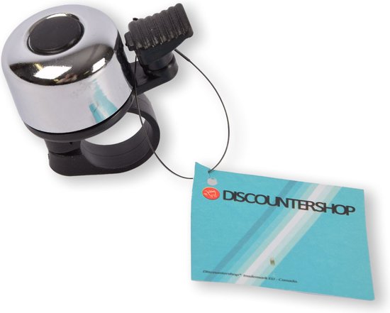 Sonnette De Vélo Ding Dong En Acier - Pour Guidon 22,2 Mm, Cloche 60 Mm, Couleur Noire