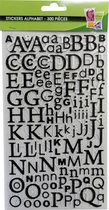 Graine Creative GC Alfabet Letter Stickers 22mm Zwart 300 stuks
