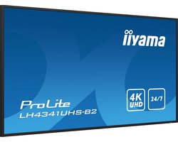 iiyama ProLite LH4341UHS-B2 - 43 Inch - IPS - 4K - 24/7 werktijd - 500 cd/mÂ²