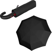Knirps T260 Comfortabele auto open/dicht paraplu met ronde handgreep - Black