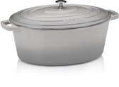Bol.com Braadpan Gietijzer Ovaal Grijs 36 x 29 cm - Kela | Calido aanbieding