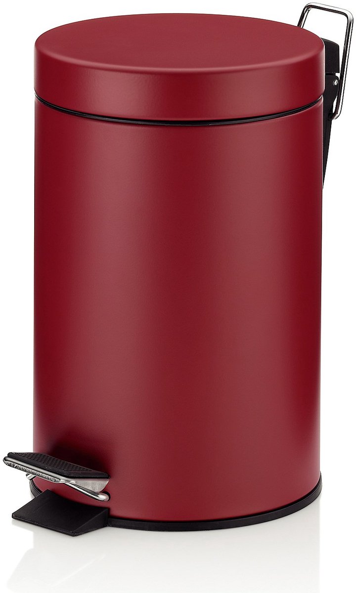 Pedaal Afvalemmer Monaco - 3 l - Rood - Kela