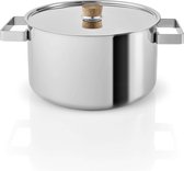 Eva Solo - Nordic Kitchen Stainless Steel Kookpan Ø 25.5 cm 6.0 Liter - Zilver - Roestvast Staal - Hout