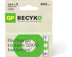 ReCyko AAA Oplaadbare Batterijen 850mAh – 2 Stuks