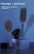 Kamset- Haarborstel-stylingkam-haarborstel antiklit-anti-haaruitval-medium-blauw