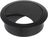 Kabeldoorvoer - Zwart - Boordiameter: ø60mm - Diepte: 20mm - Diameter ø69mm - Rond