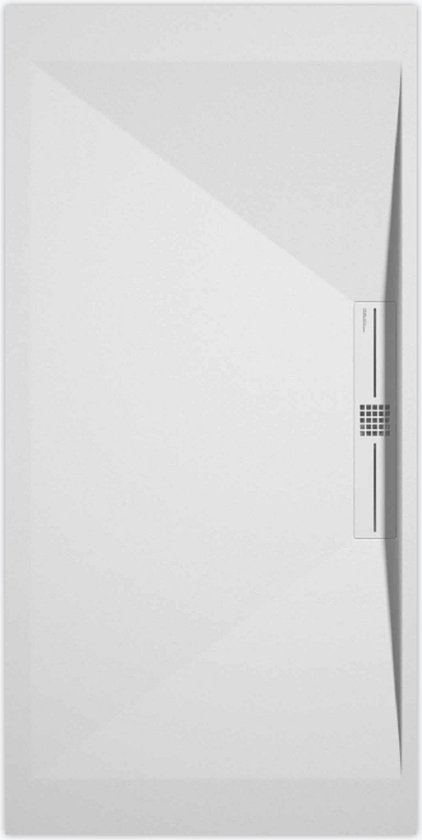 Receveur de douche Sanifun Stone Side White Lisse 1100 x 800 P