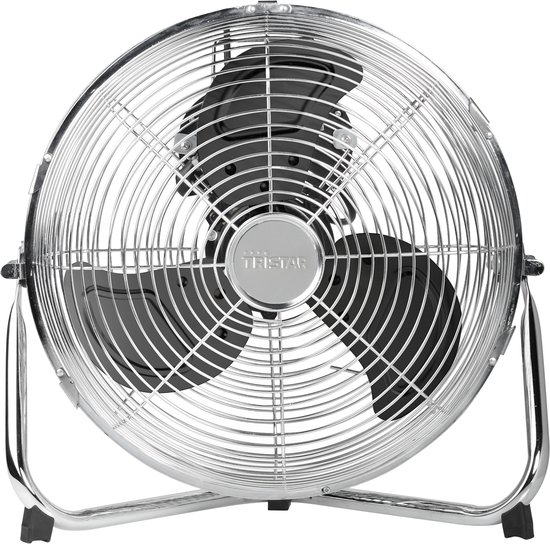 Vloerventilator 35 cm – Metalen Behuizing – Boxventilator – 3 Snelheden – 85° Oscillatie – Tristar VE-5937 –