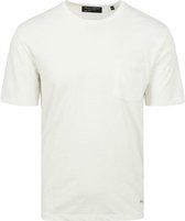 Marc O'Polo - T-Shirt Slubs Gebroken Wit - Heren - Maat XL - Regular-fit