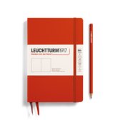Leuchtturm notitieboek fox red blanco paperback hardcover b6+ 125x190mm