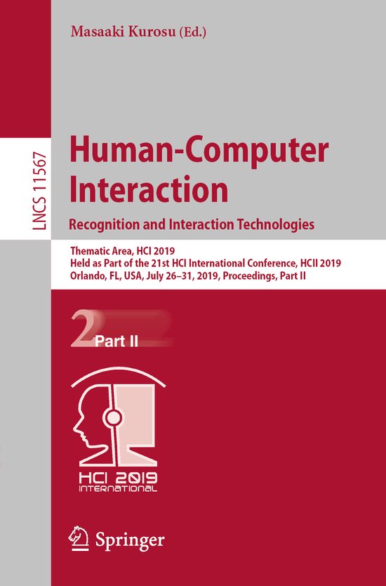 Lecture Notes in Computer Science11567- Human-Computer Inter ... - cover